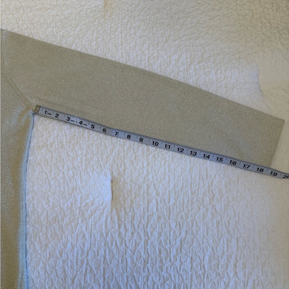 New York & Company Silver Shimmer V-Neck Sweater - Picture 8 of 9